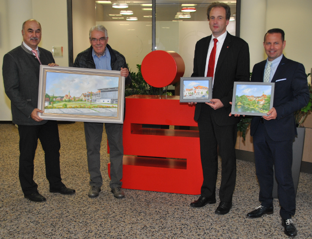 Bilderausstellung Sparkasse NeustadtWN Josef Pflaum Hans Pöschl Wolfgang Huber Gerhard Hösl .jpg