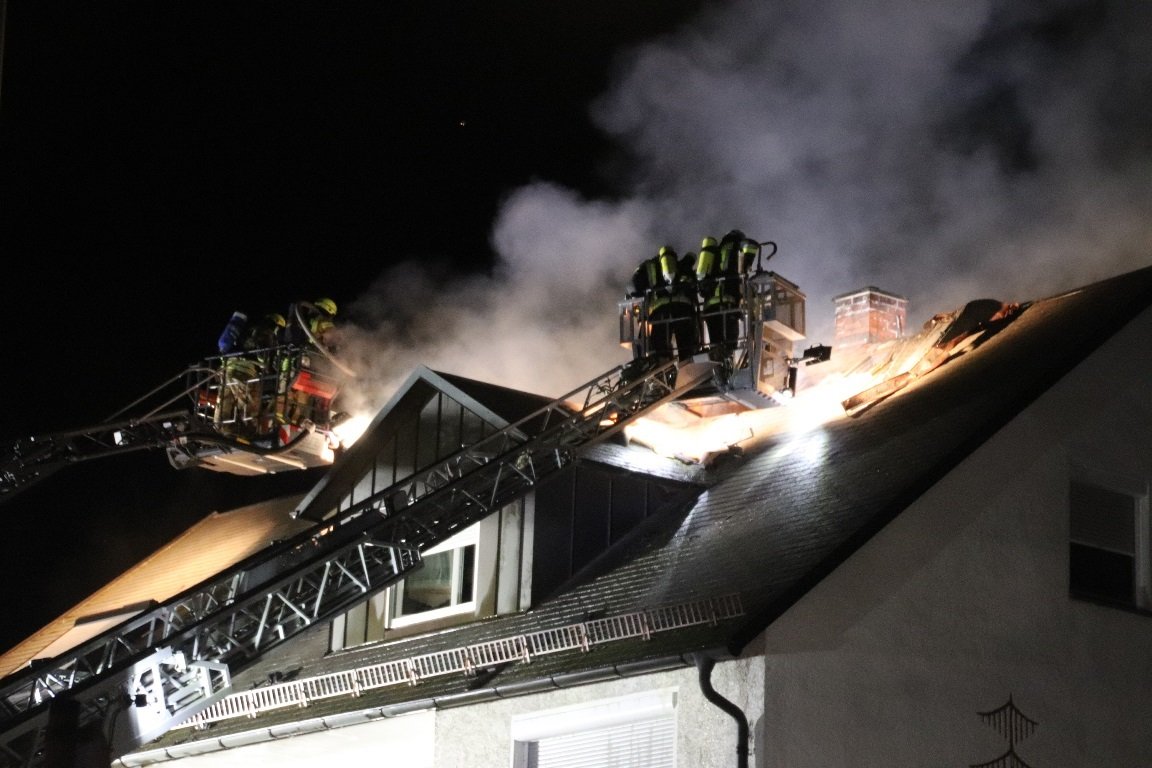 Blitz Unwetter Grafenwöhr Brand 1