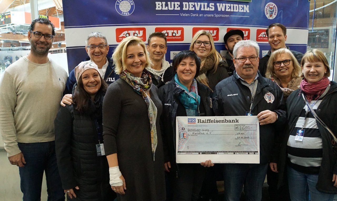 Blue Devils Weiden Spende Karolina eV