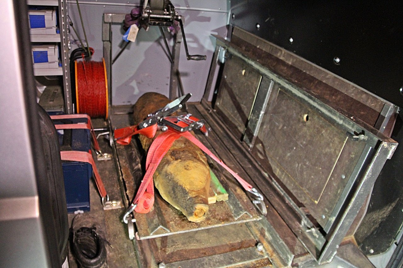 Bombenfund in Grafenwöhr Fliegerbombe (5)
