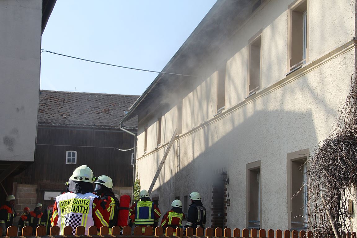 Brand Feuerwehr Einsatz Lämmershof Neustadt am Kulm 01