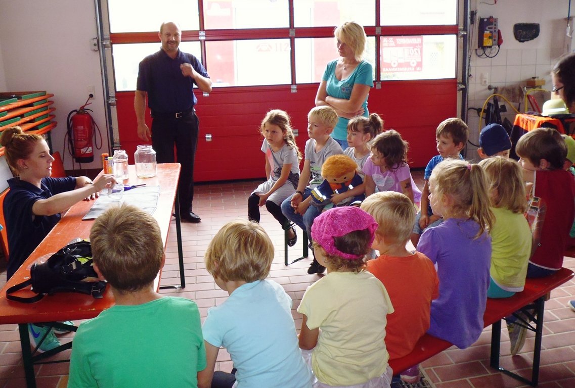 Brandschutz, Feuer, Kindergarten, Wurz