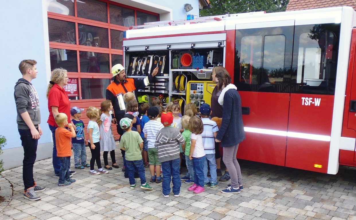 Brandschutz, Feuerwehr, Wurz, Kindergarten