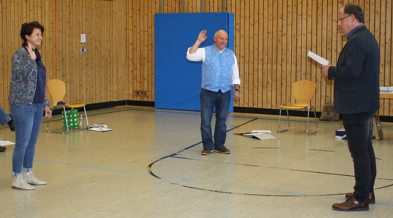 Bürgermeister Schwarzenbach Thorsten Hallmann, Anja Kirschsieper, Alfons Przetak