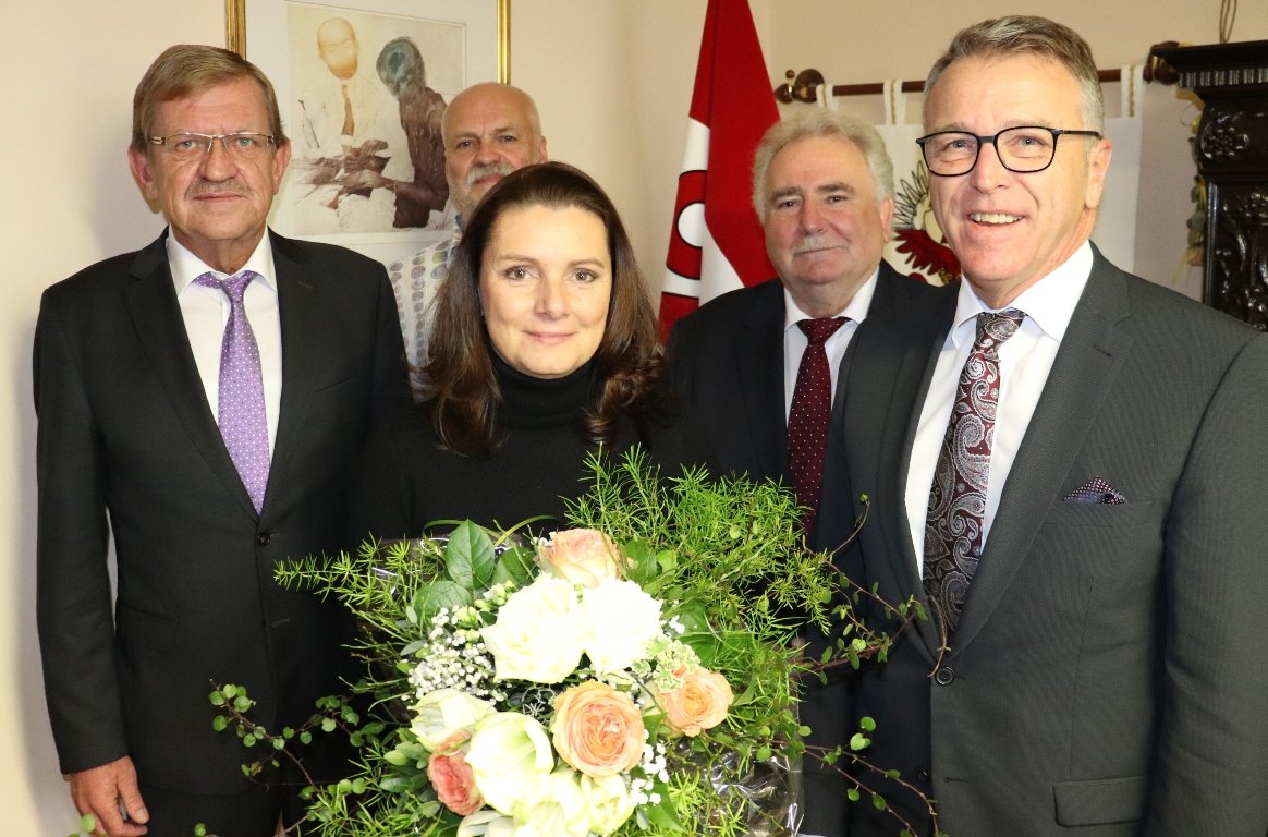 Bürgermeister Tirschenreuth Franz Stahl Peter Gold Norbert Schuller, Partnerstadt Pavel Nutil Martina Nemecková