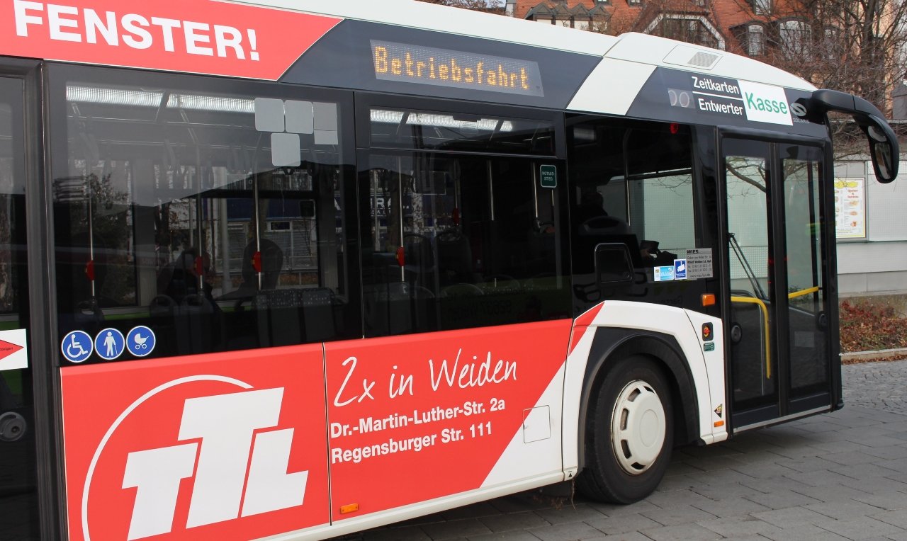 Bus Stadtbus Busfahrt Symbol Symbolbild Weiden ZOB