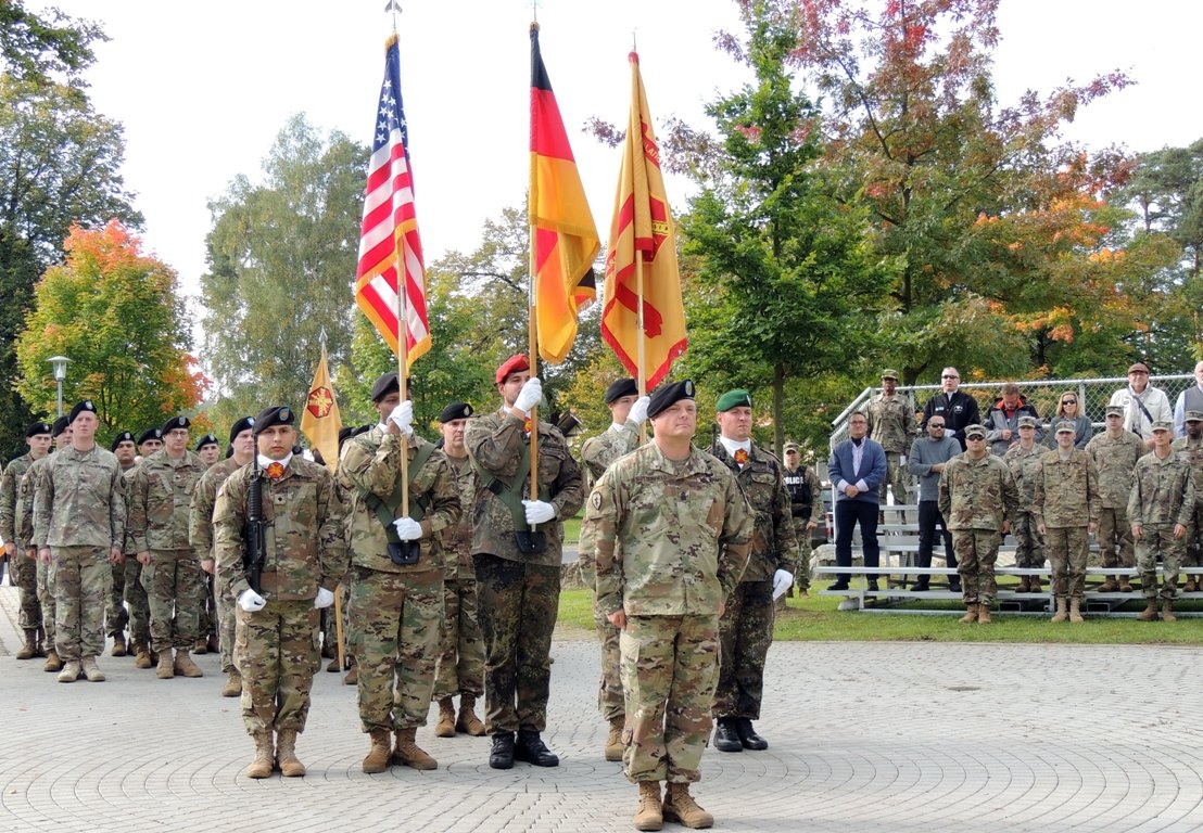US-Armee-Garnison Bavaria -CSM-Fahnenübergabe Grafenwöhr Bild Gerald Morgenstern