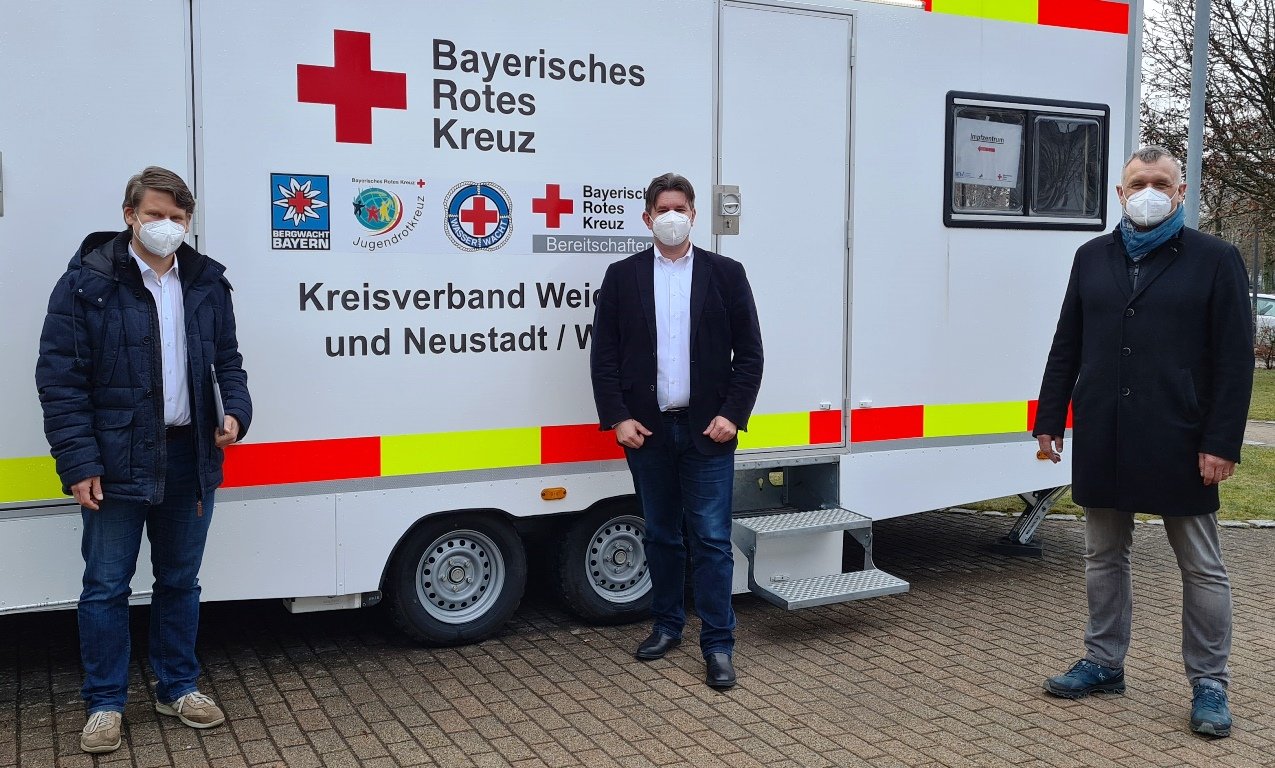 Stippvisite im Impfzentrum Weiden-Neustadt