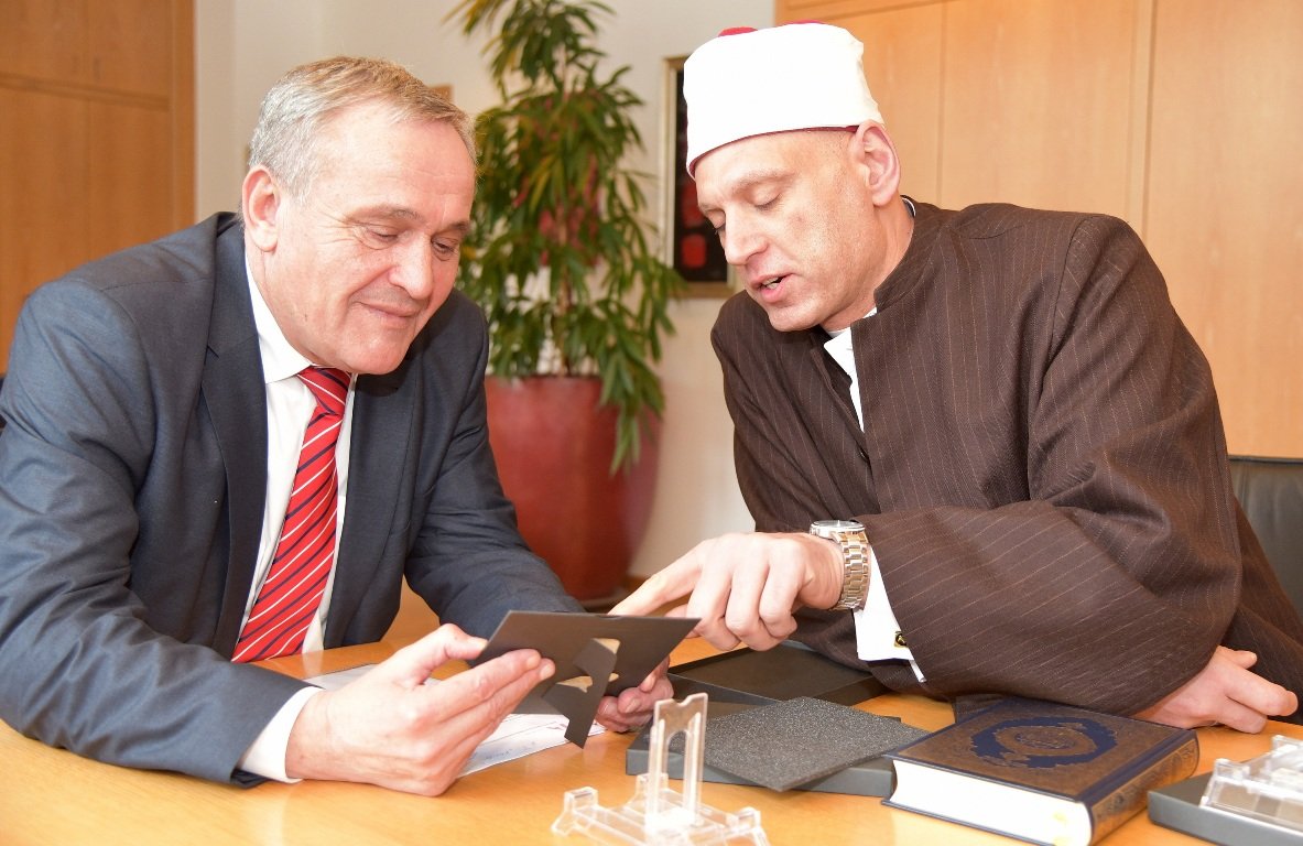 Imam Khedr Antrittsbesuch Rathaus Weiden