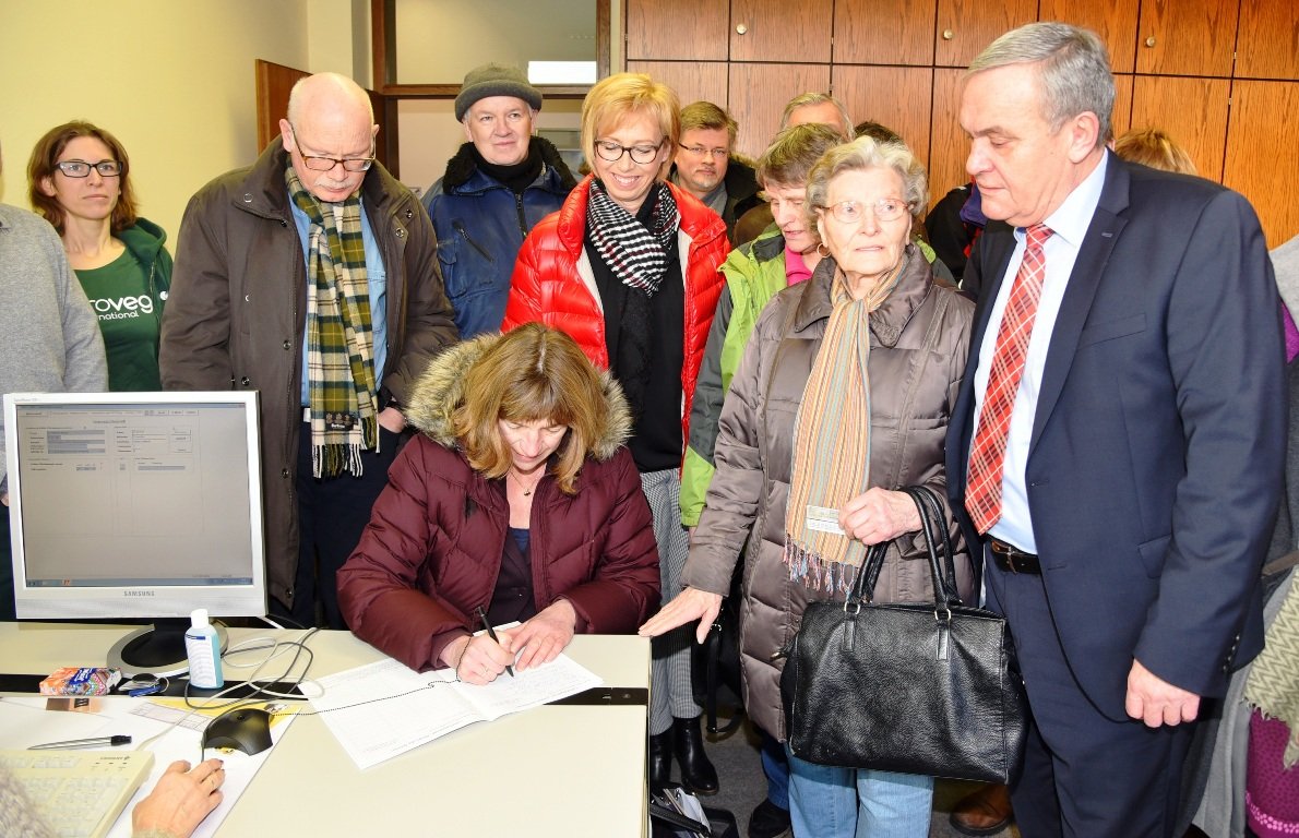 Eintragung Volksbegehren Artenschutz Weiden