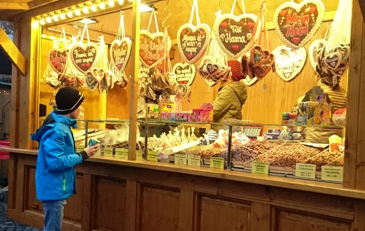 Mandeln, Lebkuchenherz, Süßigkeiten, Christkindlmarkt Pressath, Weihnachtsmarkt, Adventsmarkt (7)
