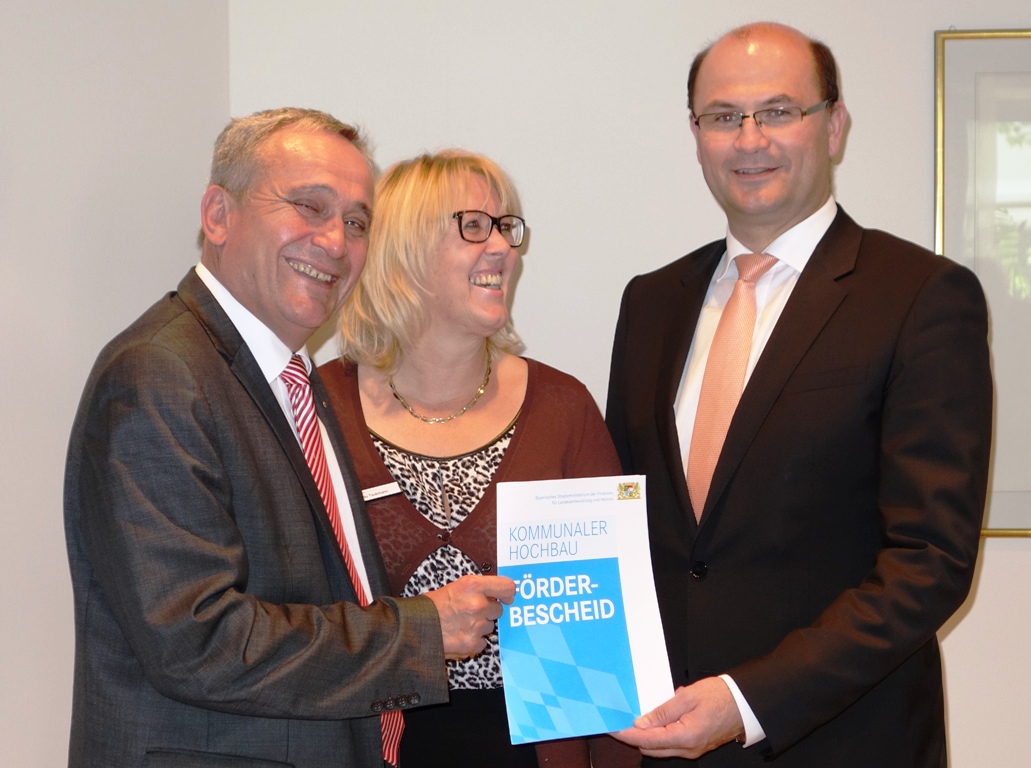 Förderbescheid FOS/BOS Albert Füracker