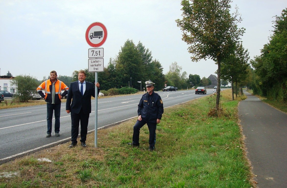 Schwerlastverkehr Mitterteich Ortsdurchfahrt gesperrt