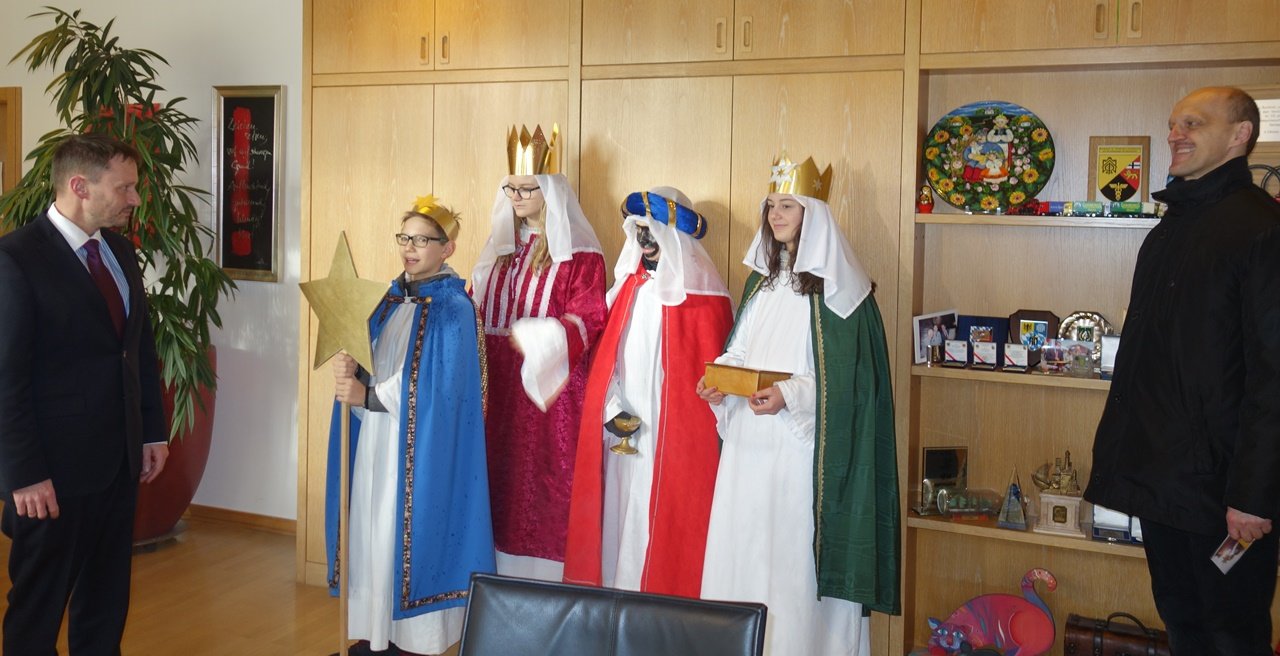 Sternsingen im Neuen Rathaus Weiden 2018