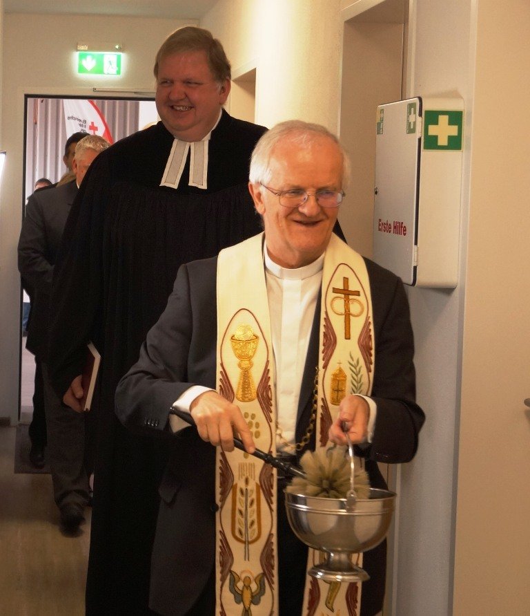 Stadtpfarrer Josef Häring und Ulrich Gruber