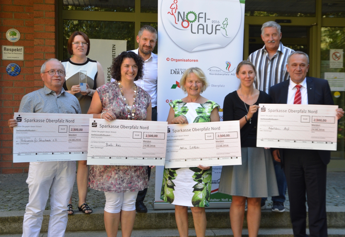 Nofi-Lauf 2016 Spendenübergabe