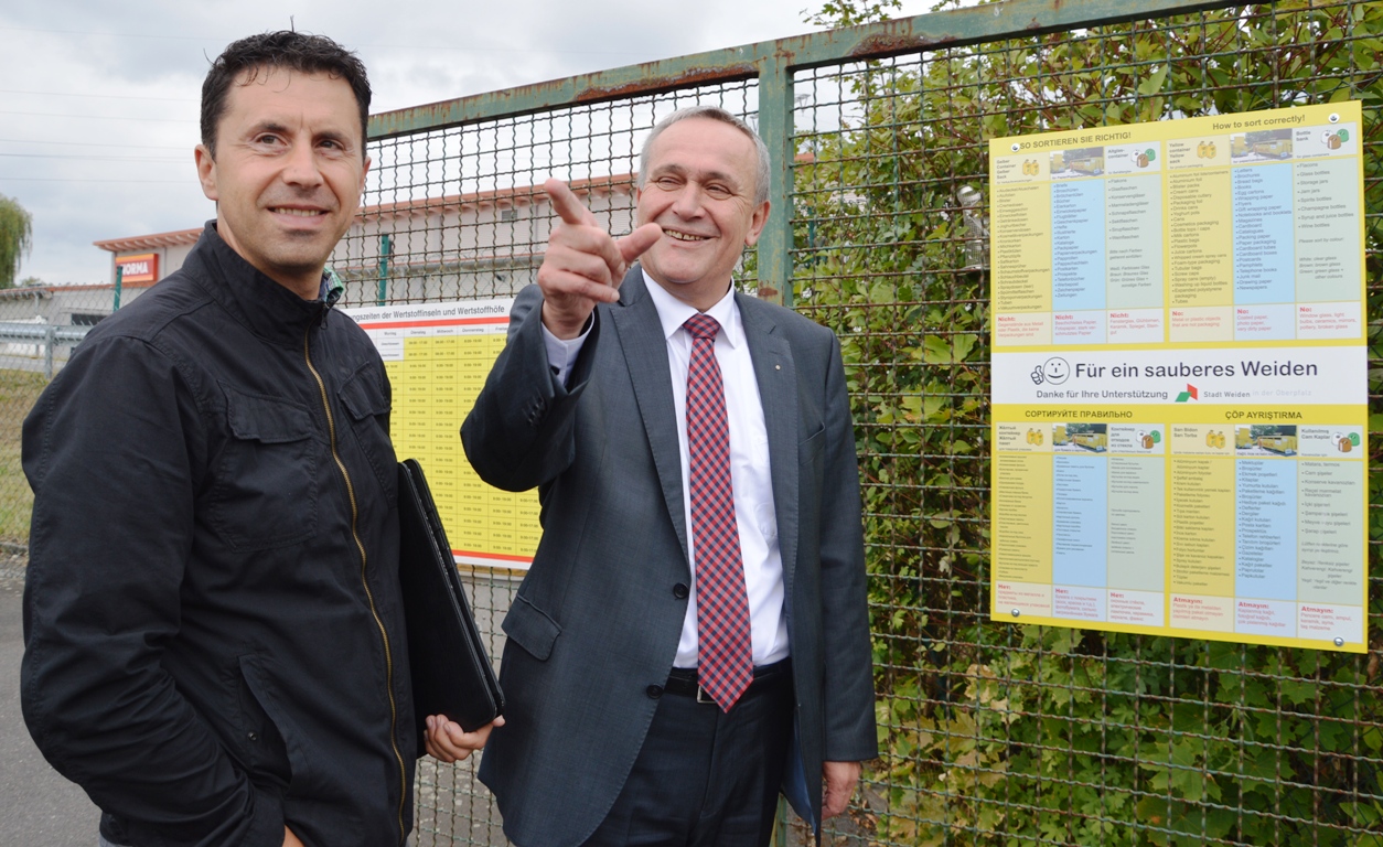 Oberbürgermeister Kurt Seggewiß , Für ein sauberes Weiden 2015