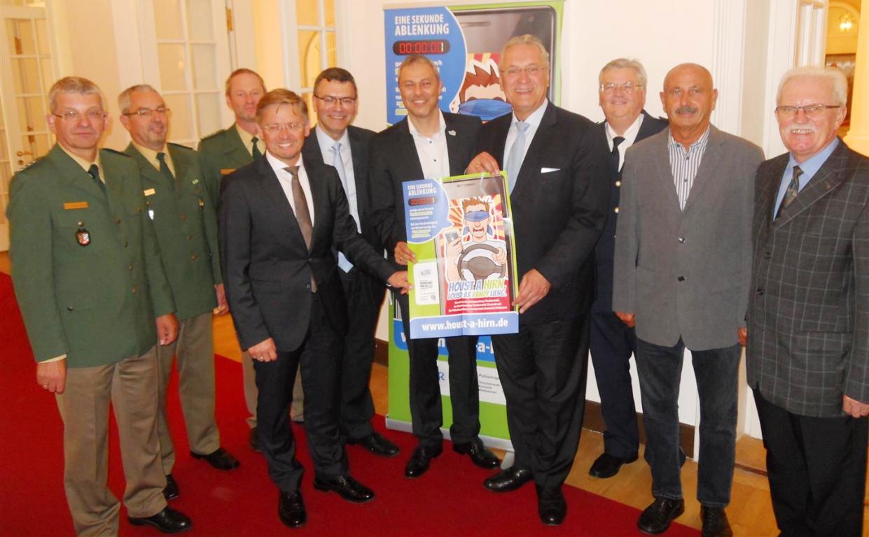 Innenminister Herrmann Houst a Hirn Kampagne KJR
