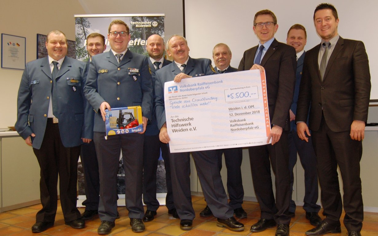 Crowdfinding Volksbank Raiffeisenbank THW Weiden