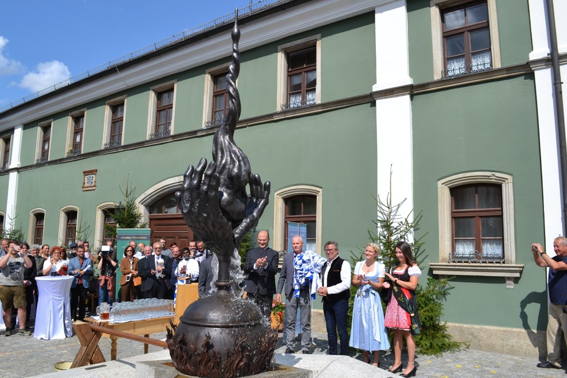 Barthlmarkt und Zoiglbrunnen Eslarn