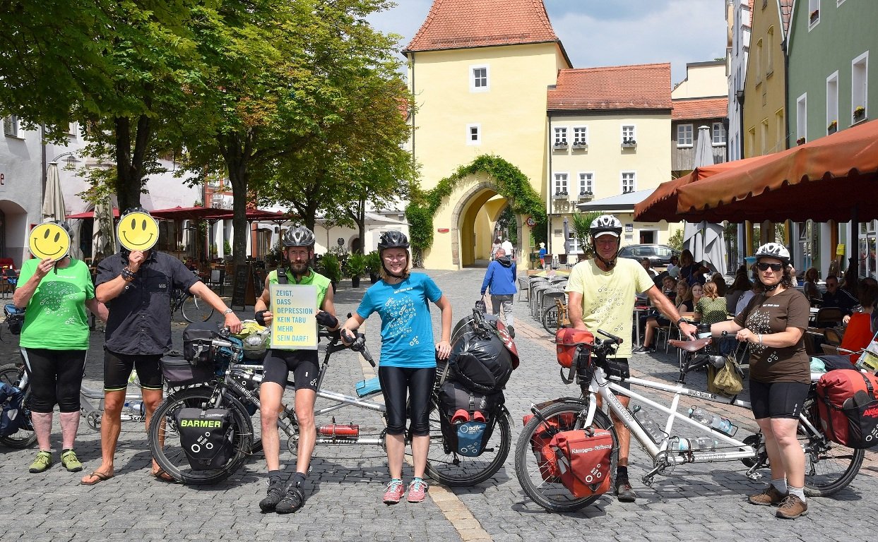 MUT Tour durch Deutschland Depressionen Tandem Stop Weiden