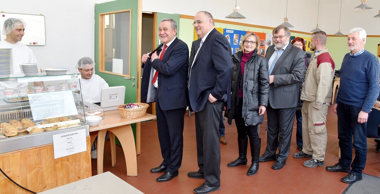 HPZ Regenbogenwerkstatt Weiden Besuch Bürgermeister Weiden