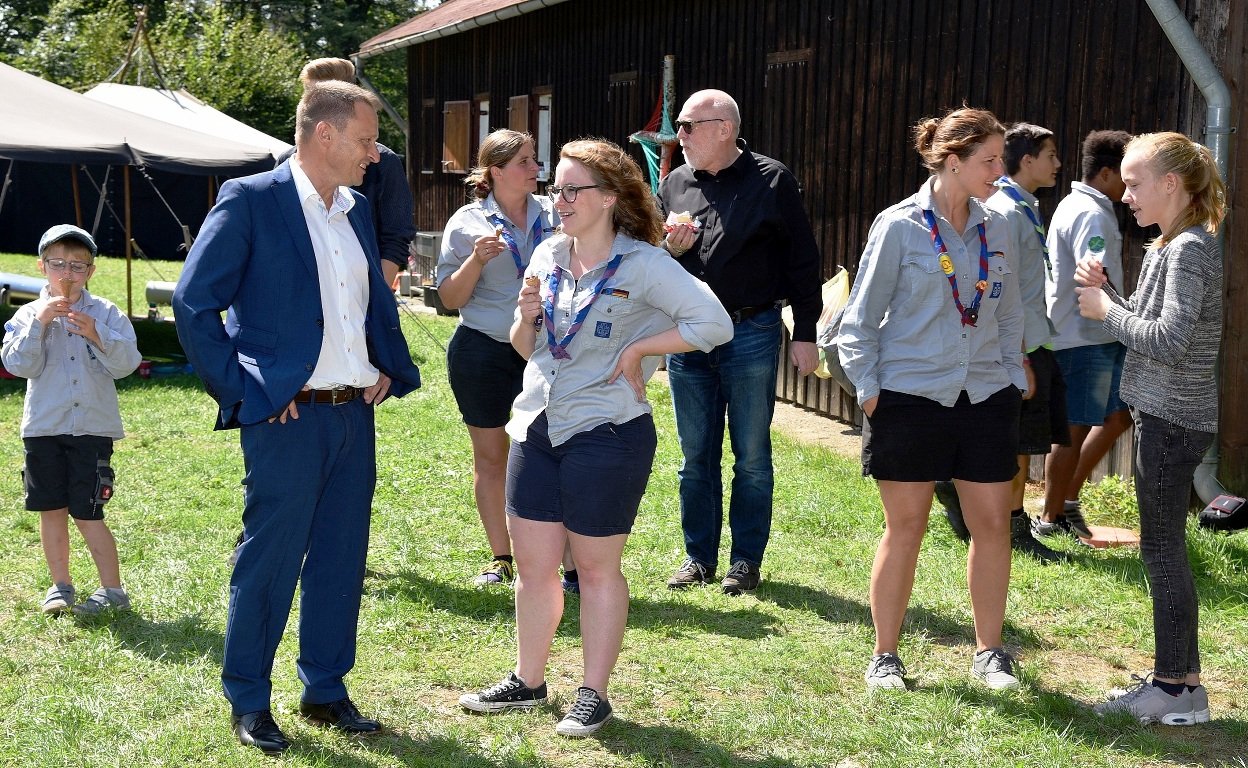 Ferienfreizeit im Pfadfinderlager in Reglersruh.