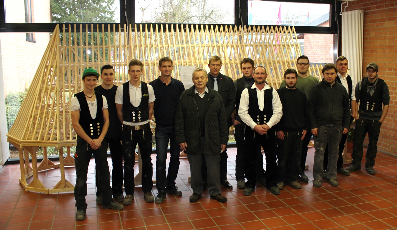 Dachstuhlmodell Martinskirche Amberg Josef Hauer Gruppe