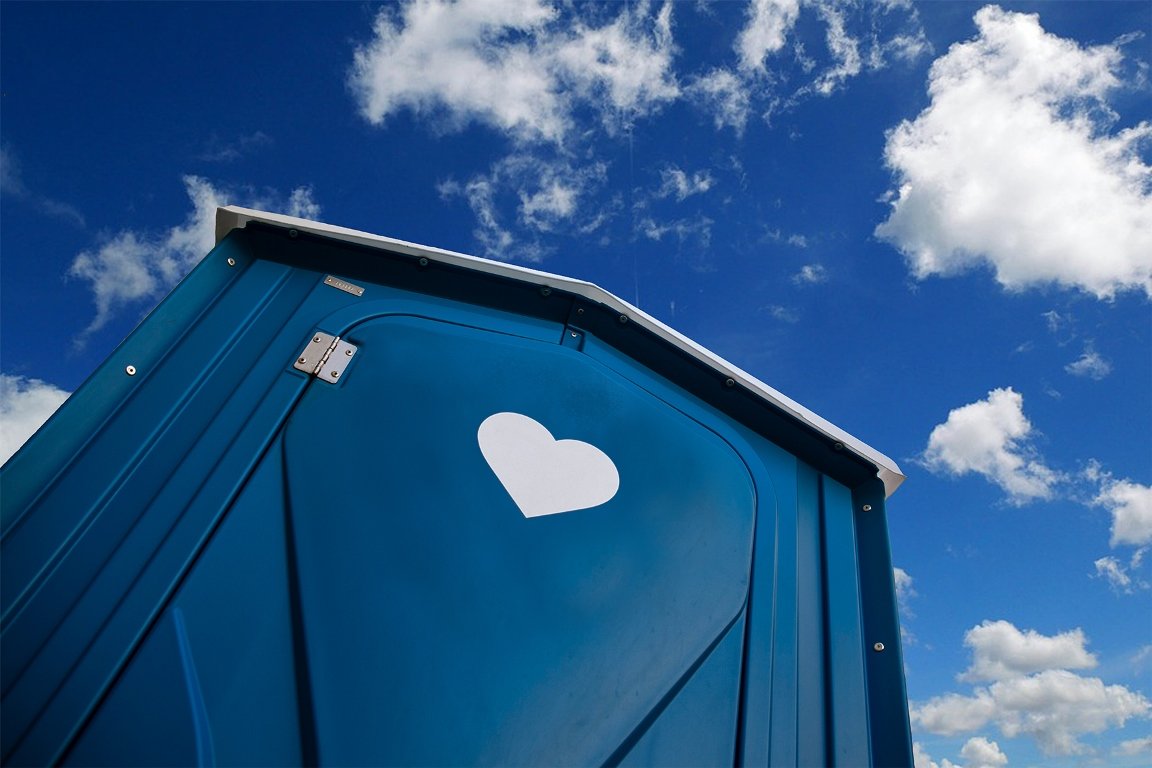 Dixi Klo mobiles WC Toilette Symbol Symbolbild