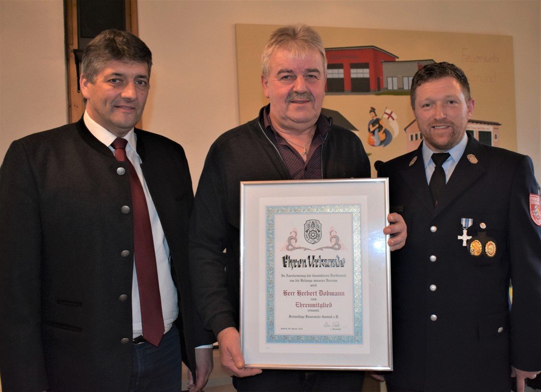 Dobmann Ehrenmitglied Feuerwehr