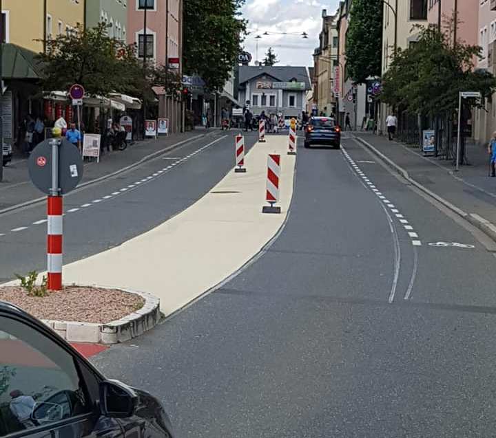 Dr. Pfleger Straße Weiden Sedanstraße Weiden Umgestaltung