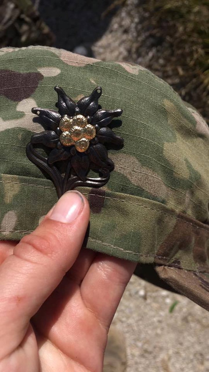 Edelweiß Marsch Abzeichen Grafenwöhr Soldaten in den Bergen3