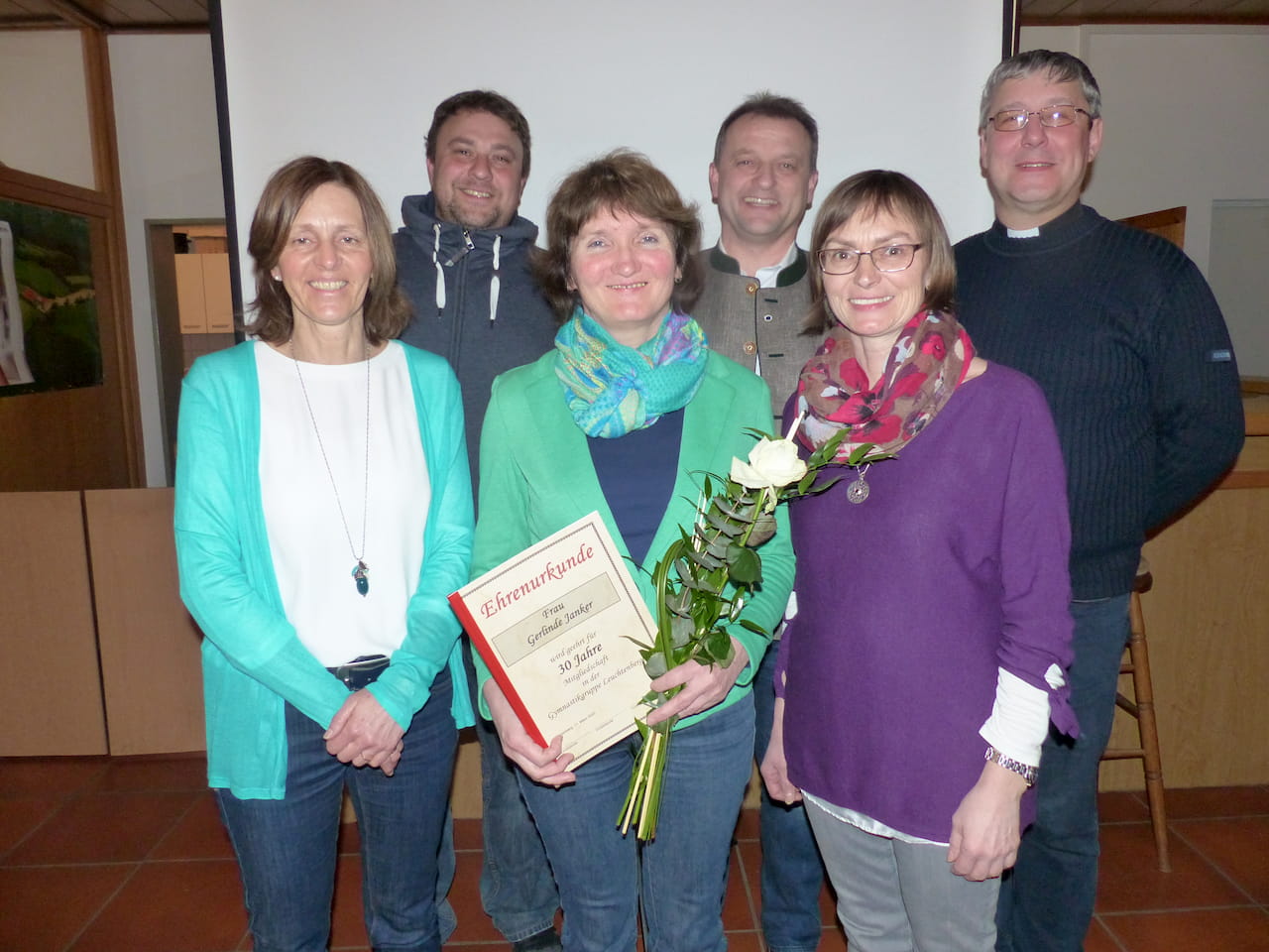 Ehrenurkunde Frau Gerlinde Janker