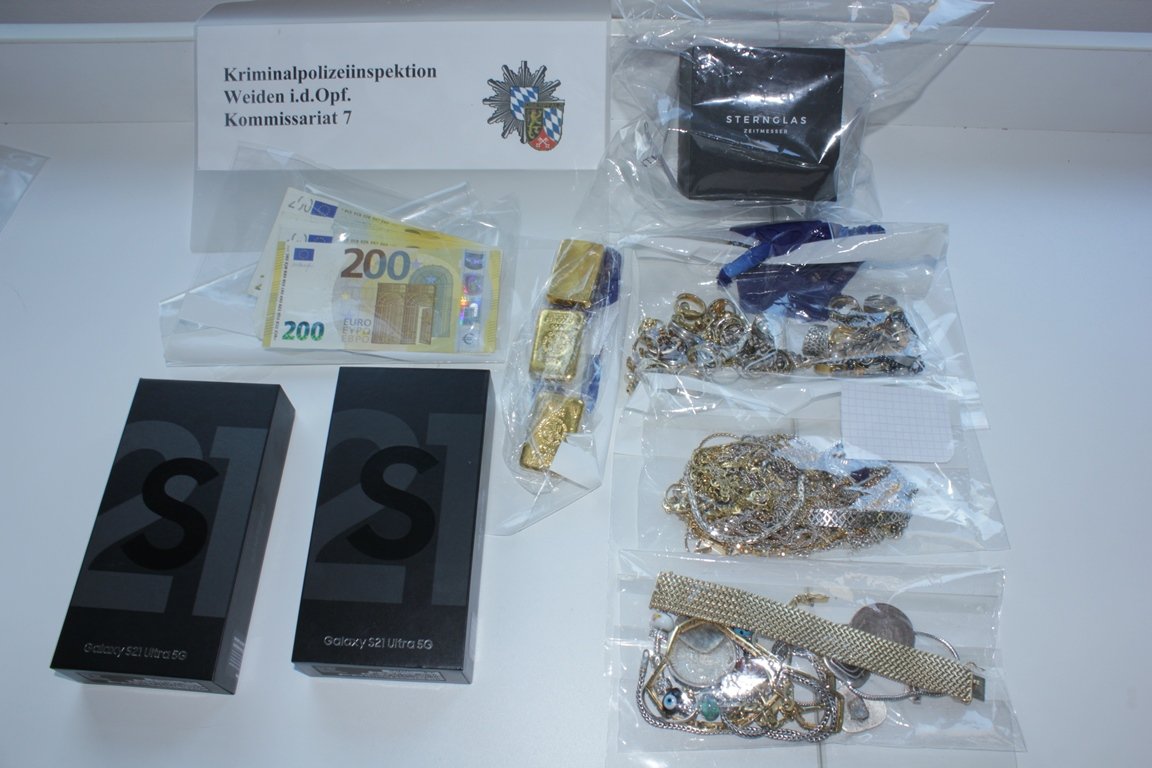 Einbrecher gefasst: Weidener machte fette Beute
