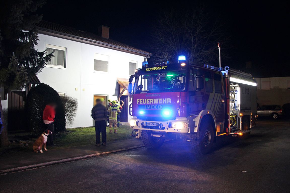 Feuerwehreinsatz in Kaltenbrunn: Feuerwehr rettet Hund