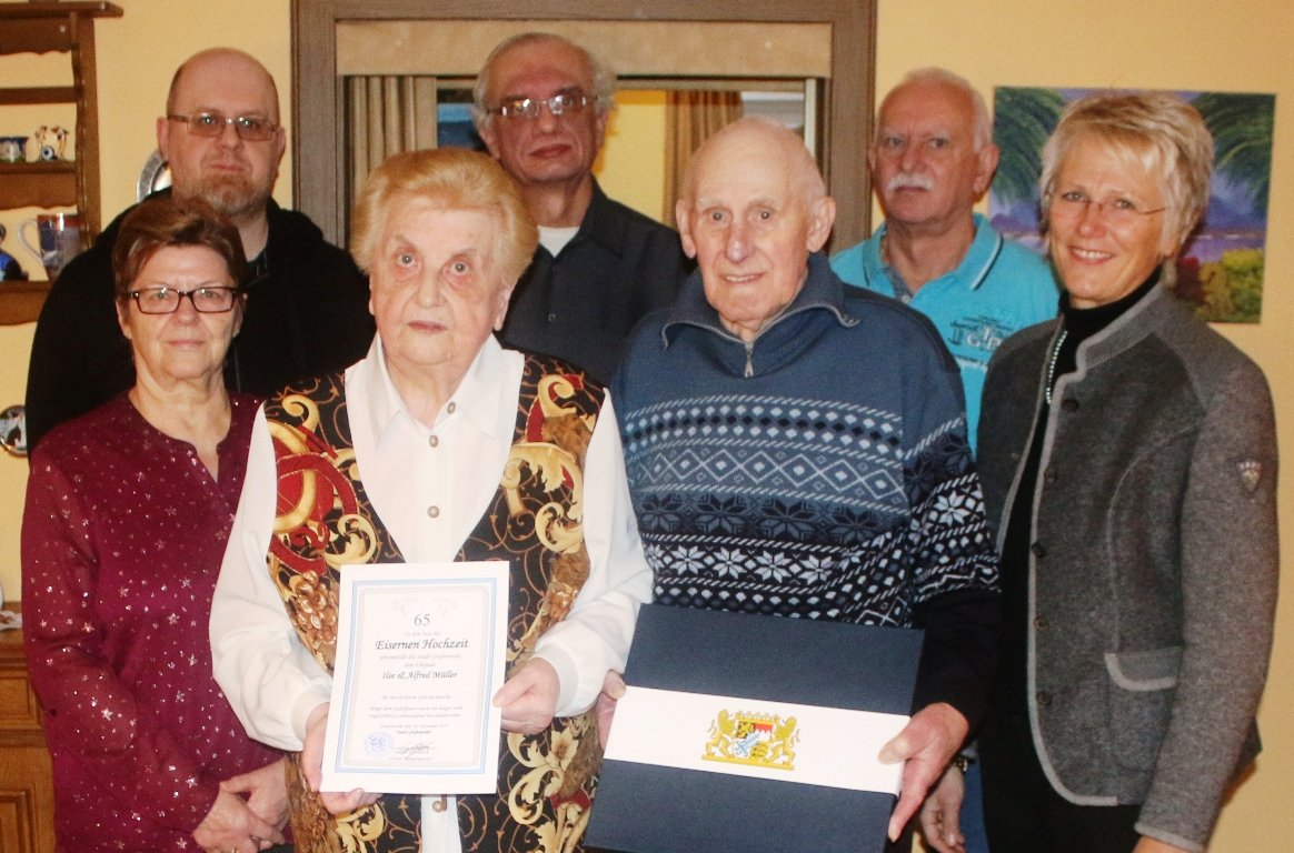 Eiserne Hochzeit Ilse Müller Alfred Müller Grafenwöhr Pressath