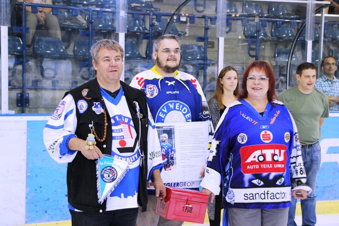 Eishockey, EV Weiden, Abschiedsspiel, Florian Zellner, Zoco (1)