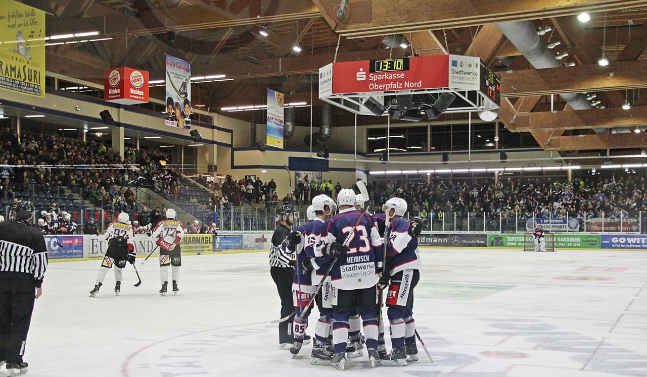 Eishockey Weiden Blue Devils Spiel gegen Memmingen 07