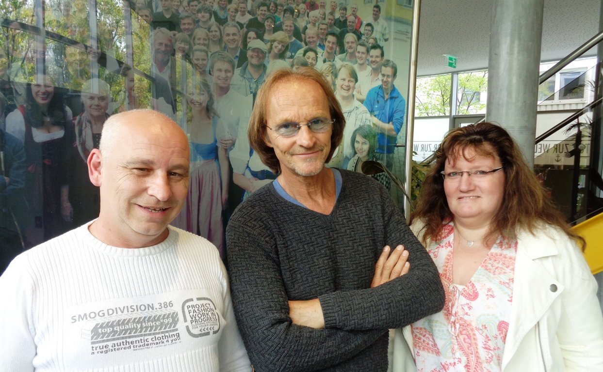 Eisi Gulp mit Sandra Gattaut und Peter Gattaut