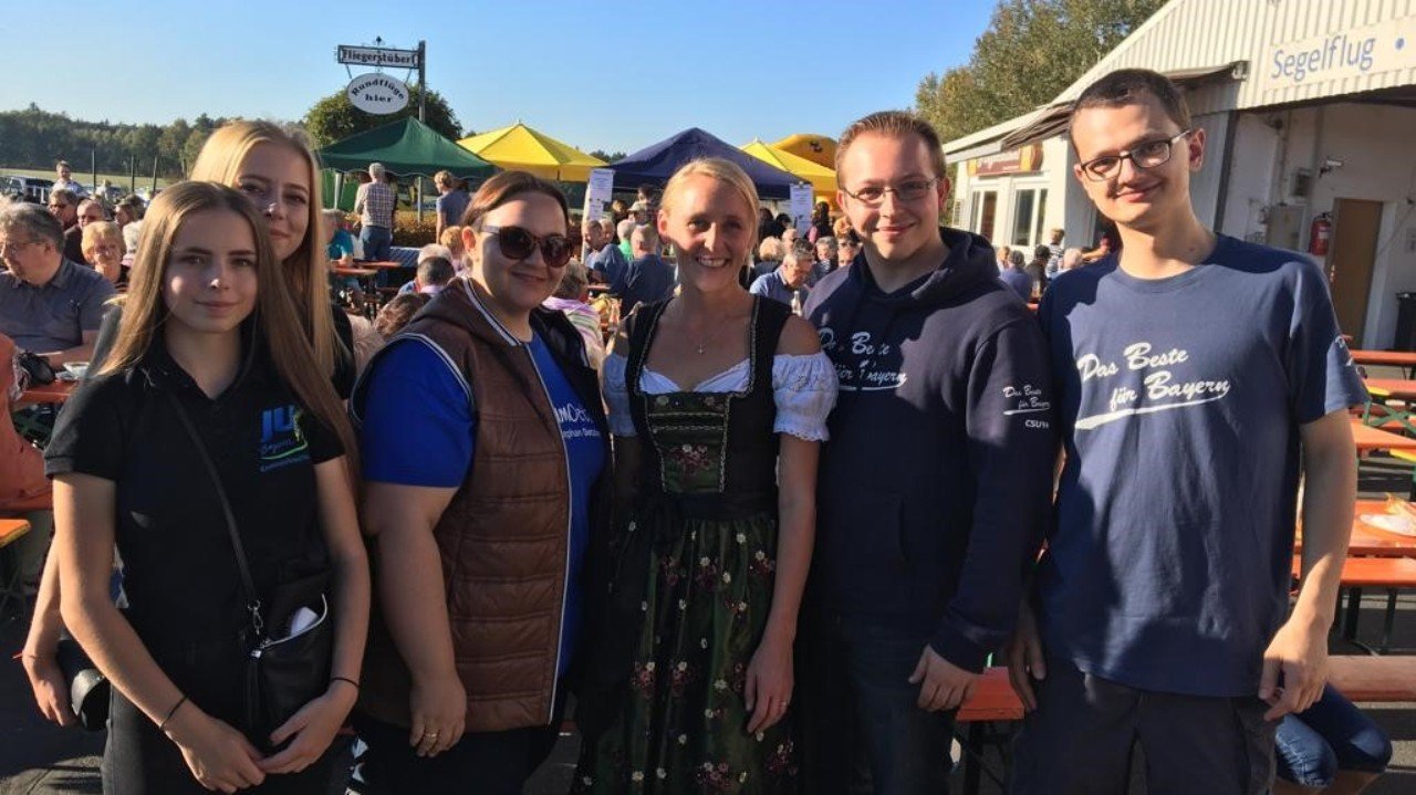 Mit dem Segelflugzeug über Weiden