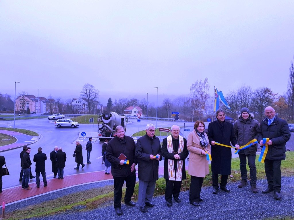 Eröffnung Kreisverkehr Radweg Baugebiet Neustadt (79)