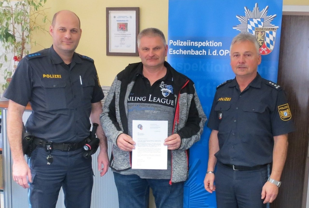 Anerkennung für Zeuge mit Zivilcourage