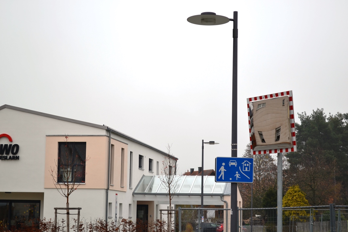 Eslarn Verkehrsspiegel Eslarn Marktplatz AWO Eslarn Kirchenstraße 3