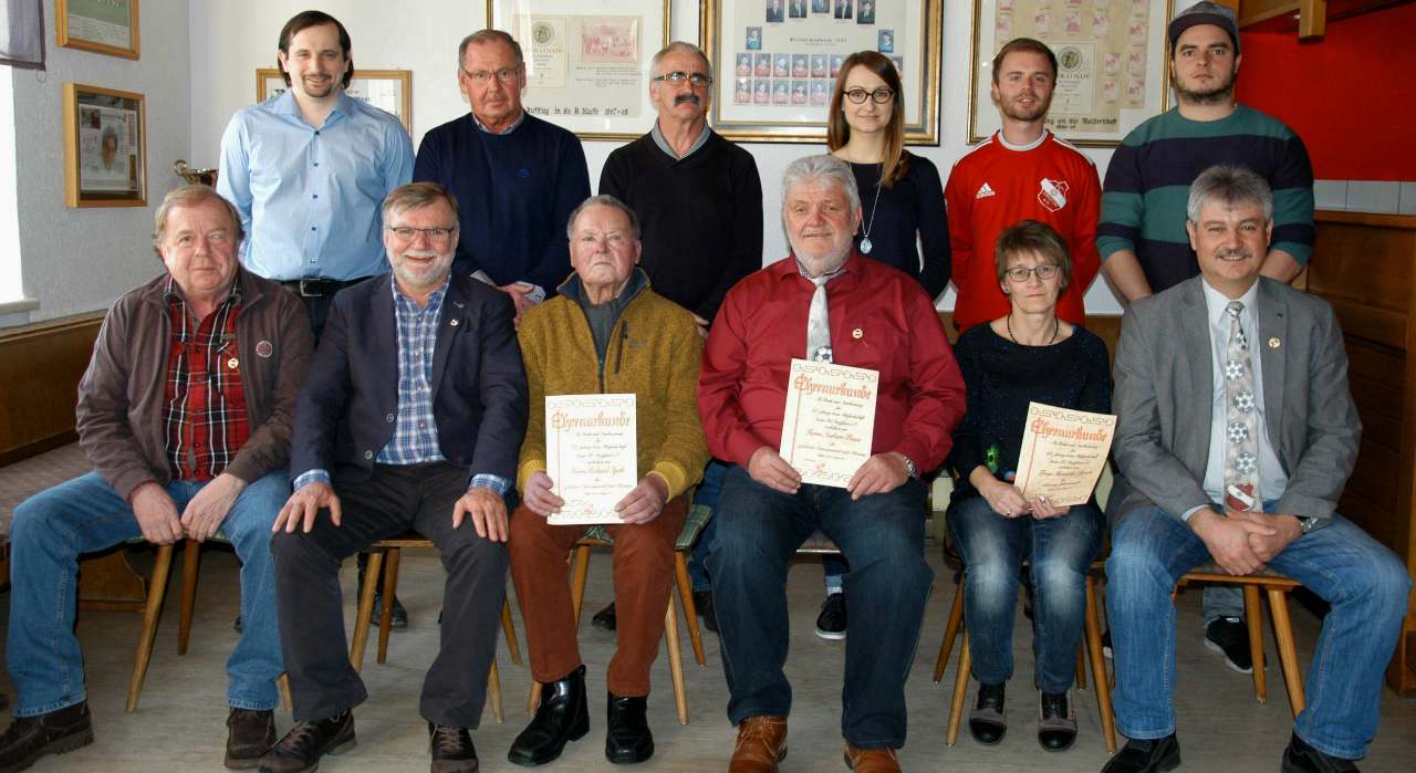 FC Dießfurt, Jahreshauptversammlung, Ehrung, Urkunde