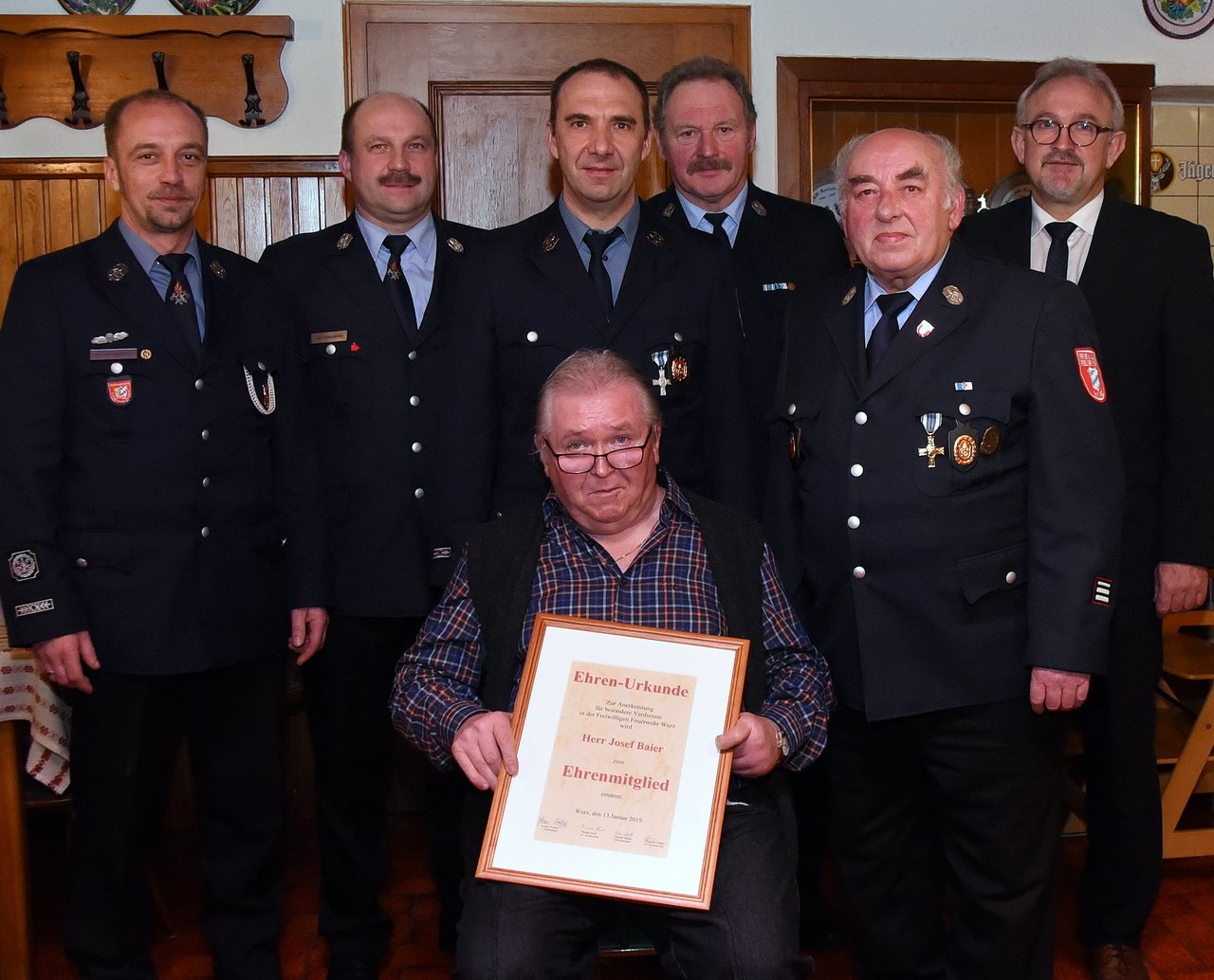 FFW Wurz Ehrenmitglied Josef Baier