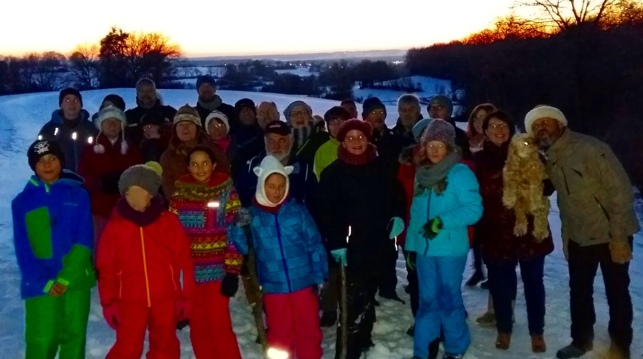 Fähnlein Wanderung Pressath, Winterwanderung7