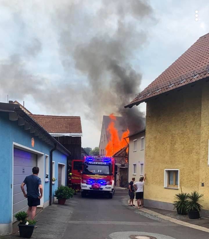 Großbrand mitten in Neustadt