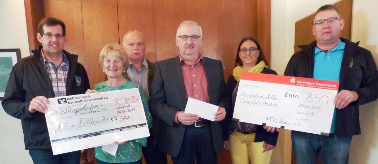 Feuerwehr Lerau Spende Kinderkrebshilfe Aktion Lichtblicke