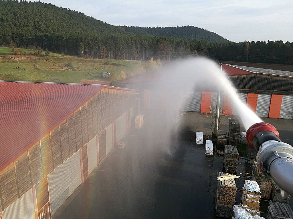 Feuerwehr Übungseinsatz Brand Döllnitz bei Pressath 02