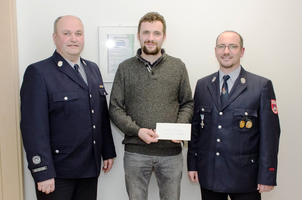 Großzügige Spende geht an Feuerwehr